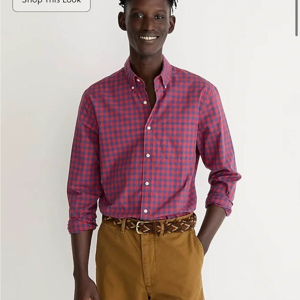 J crew Secret Wash cotton poplin shirt